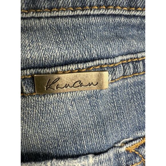 KanCan LA Distressed Skinny Jeans Women’s Size 11/29 Cropped Ankle Blue GUC Flaw - Picture 7 of 16